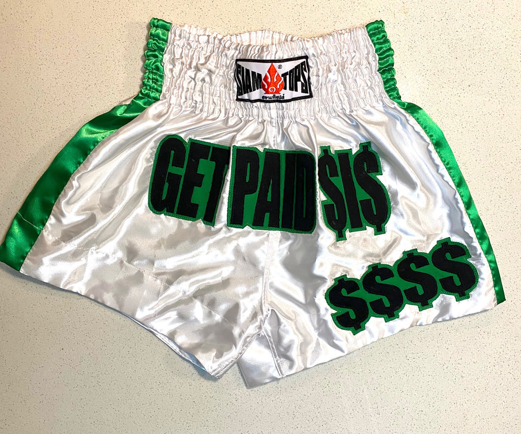 Get Paid Sis Boxers Shorts -White