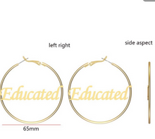 Load image into Gallery viewer, Custom Educated Earrings